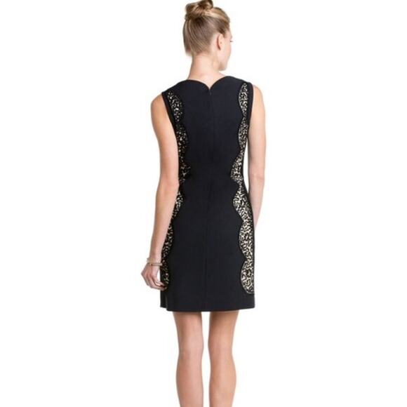 Lilly Pulitzer Matty Shift Dress Black Cream Lace 8 - Picture 2 of 11
